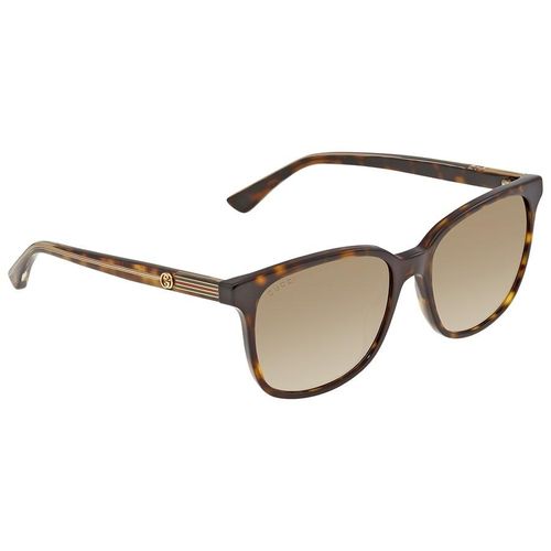 Kính Mát Gucci Brown Gradient Rectangular Ladies Sunglasses GG0376S 002 54-2